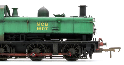 Bespoke Weathered MR-309B Class 16xx 0-6-0PT National Coal Board NCB Green 1607 Steam Locomotive - Heavy Weathering