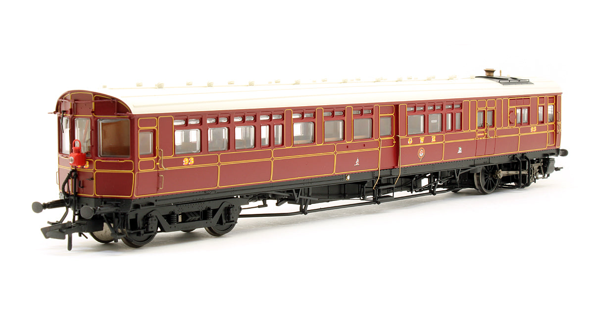 Pre-Owned K2301SF GWR Steam Railmotor "R" Number 93 GWR Crimson Lake - DCC Sound