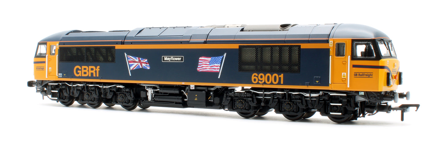 Class 69 69001 'Mayflower' GBRf (UK & US Flags) Diesel Locomotive - DCC Sound