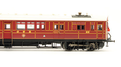 Pre-Owned K2301SF GWR Steam Railmotor "R" Number 93 GWR Crimson Lake - DCC Sound