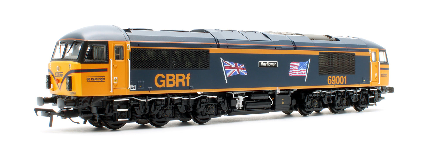 Class 69 69001 'Mayflower' GBRf (UK & US Flags) Diesel Locomotive - DCC Sound