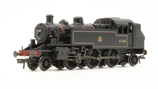 Pre-Owned Ivatt Tank 41286 Push Pull Fitted BR Lined Black Early Crest Steam Locomotive - Weathered