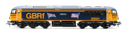 Class 69 69001 'Mayflower' GBRf (UK & US Flags) Diesel Locomotive - DCC Sound Deluxe