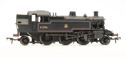 Pre-Owned Ivatt Tank 41286 Push Pull Fitted BR Lined Black Early Crest Steam Locomotive - Weathered