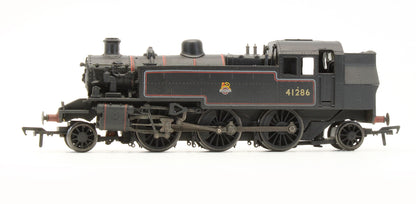 Pre-Owned Ivatt Tank 41286 Push Pull Fitted BR Lined Black Early Crest Steam Locomotive - Weathered