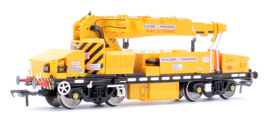 E87108 Plasser 12T YOB Diesel-Hydraulic Crane DRP81515 BR Departmental Yellow