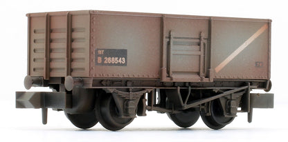 Pre-Owned NR-44BW 10ft Butterley Steel Open Wagon BR Mid-Grey No.268543 - Weathered