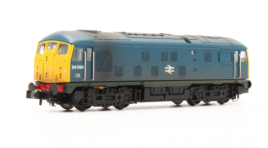 Pre-Owned 372-975A Class 24064 BR Blue Diesel Locomotive - Custom Weathered