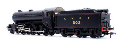 Pre-Owned LNER K3 Flared Tender 203 LNER Lined Black Steam Locomotive