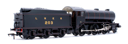 Pre-Owned LNER K3 Flared Tender 203 LNER Lined Black Steam Locomotive