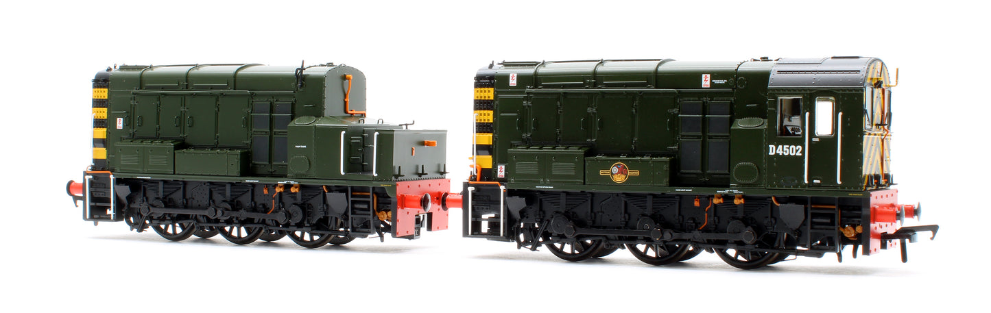 Class 13 D4502 BR Green (Wasp Stripes) Diesel Locomotive - DCC Sound Deluxe
