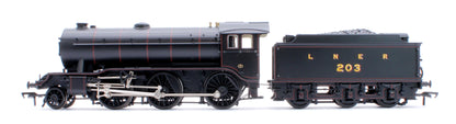 Pre-Owned LNER K3 Flared Tender 203 LNER Lined Black Steam Locomotive