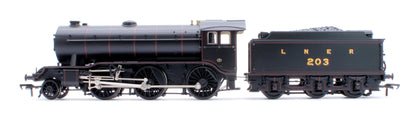 LNER K3 Flared Tender 203 LNER Lined Black Steam Locomotive