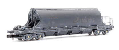 Pack of 4 JIA Nacco Wagons Imerys Blue - Heavily Weathered