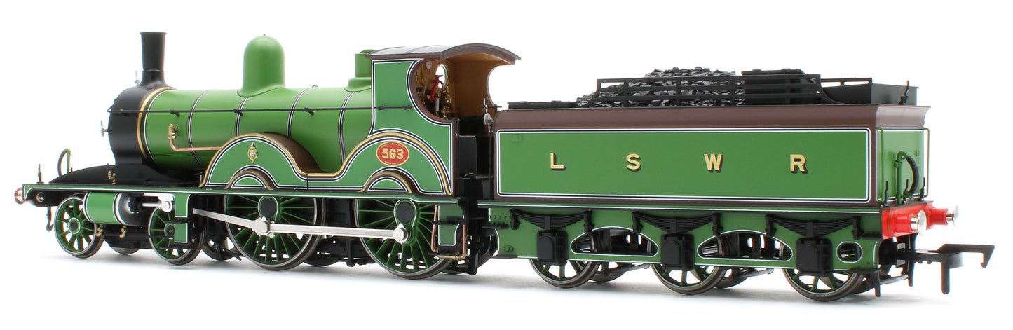 E85030 LSWR Adams T3 563 LSWR Drummond Green Steam Locomotive