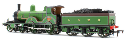 E85030 LSWR Adams T3 563 LSWR Drummond Green Steam Locomotive