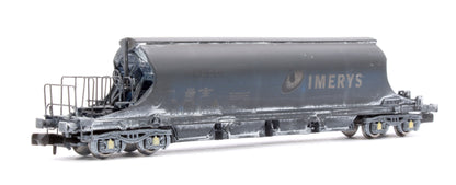 Pack of 4 JIA Nacco Wagons Imerys Blue - Heavily Weathered