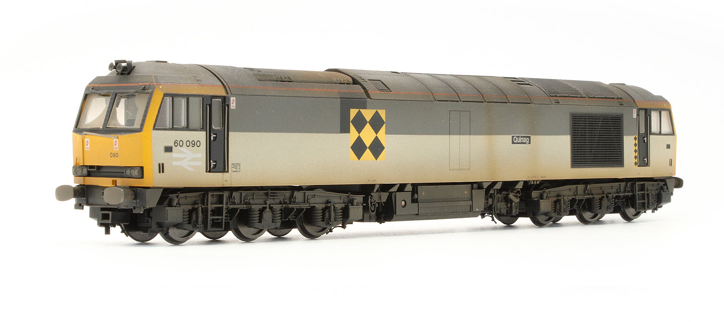 Pre-Owned Class 60 60090 Quinag BR Coal Sector Diesel Locomotive - Custom Weathered