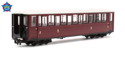 Ffestiniog Railway 'Tin Car' Saloon Third No. 119 FR Maroon