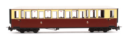 Pre-Owned Ffestiniog Railway 'Tin Car' Saloon Third No. 120 FR Crimson & Cream