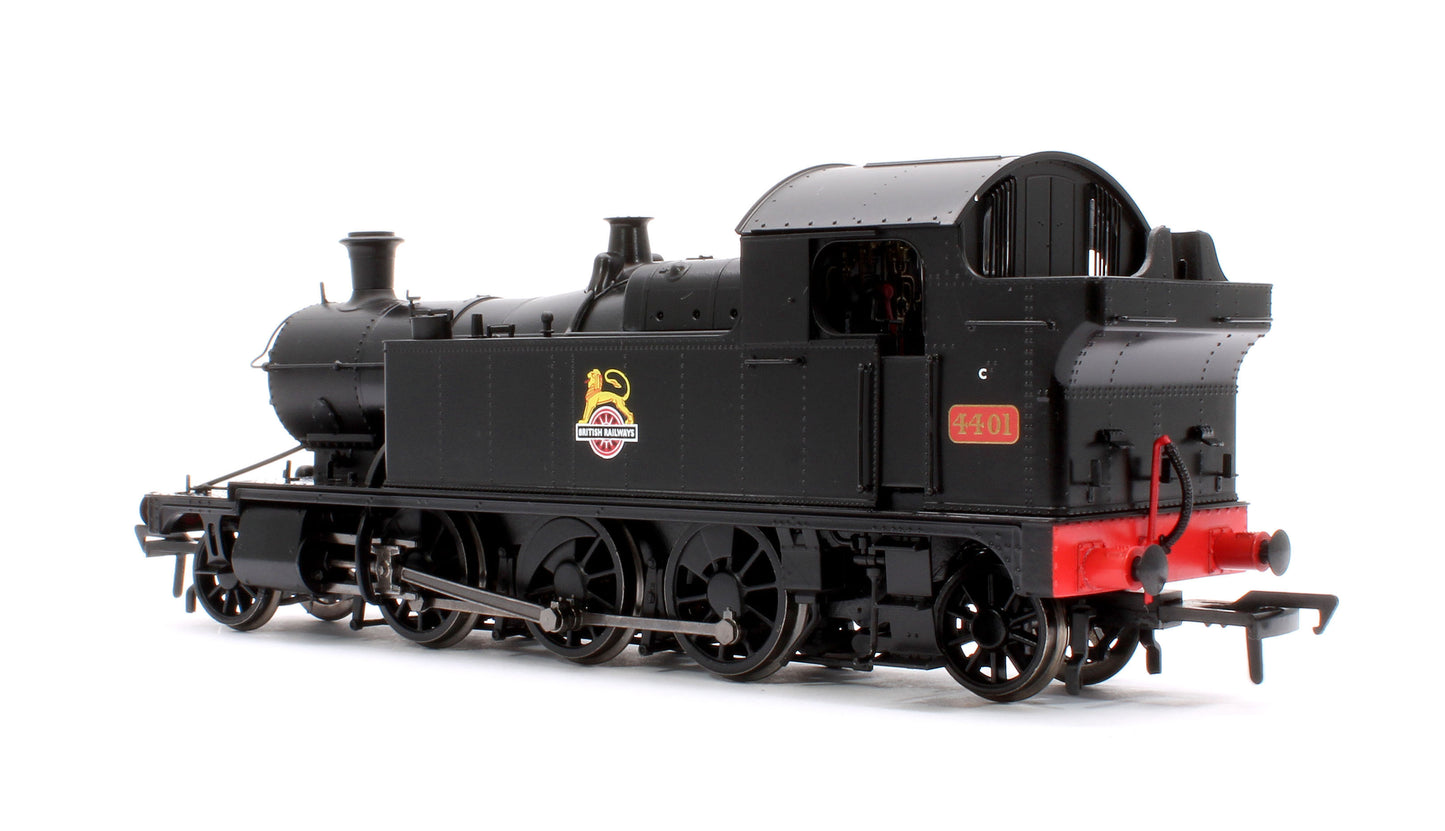 GWR 44XX ‘Small Prairie’ BR Early Crest Plain Black No.4401 2-6-2T Steam Locomotive