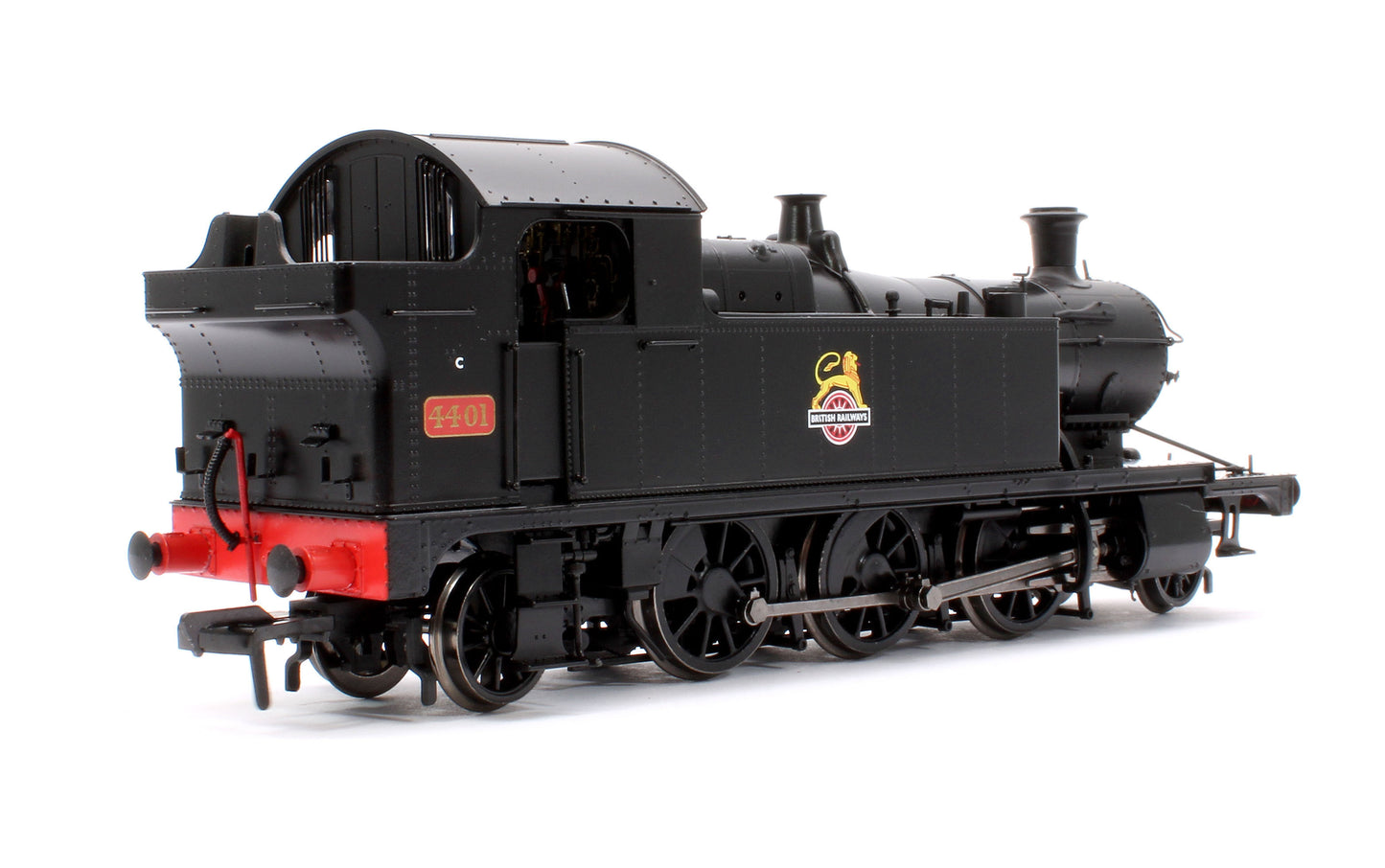 GWR 44XX ‘Small Prairie’ BR Early Crest Plain Black No.4401 2-6-2T Steam Locomotive