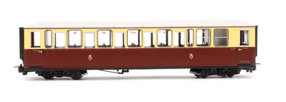 Ffestiniog Railway 'Tin Car' Saloon Third No. 119 FR Crimson & Cream