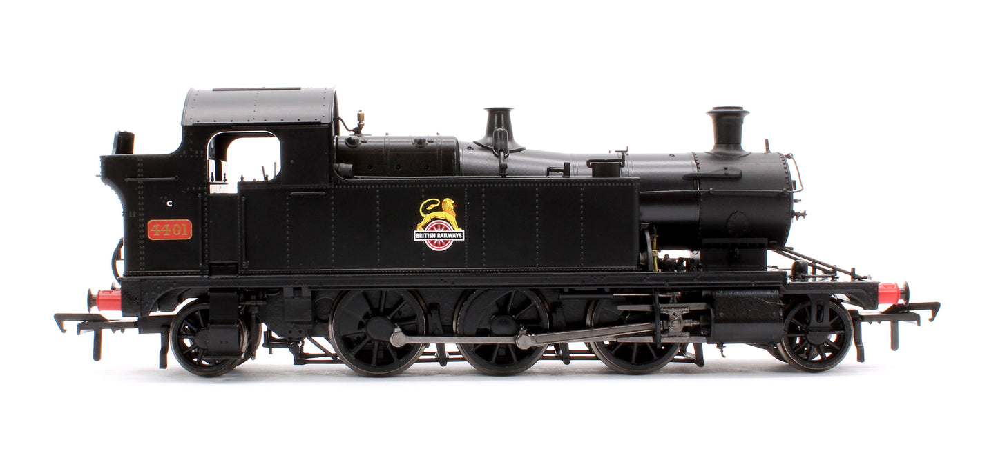 GWR 44XX ‘Small Prairie’ BR Early Crest Plain Black No.4401 2-6-2T Steam Locomotive