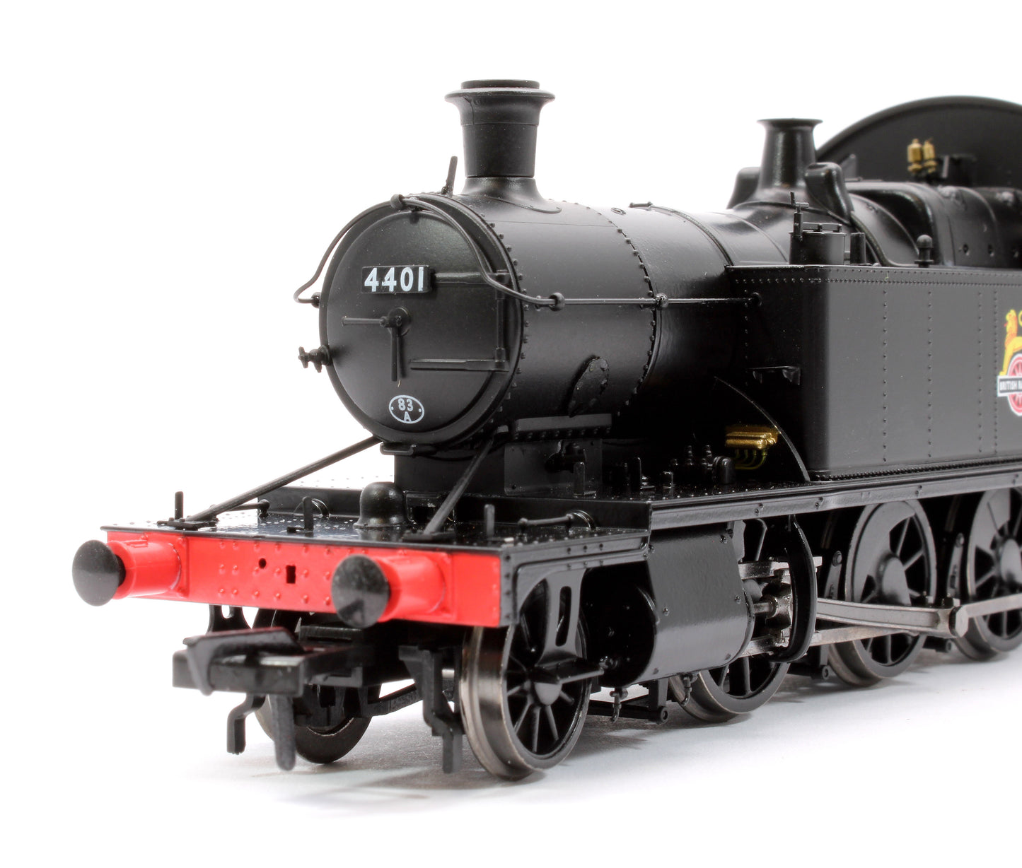GWR 44XX ‘Small Prairie’ BR Early Crest Plain Black No.4401 2-6-2T Steam Locomotive - DCC Sound