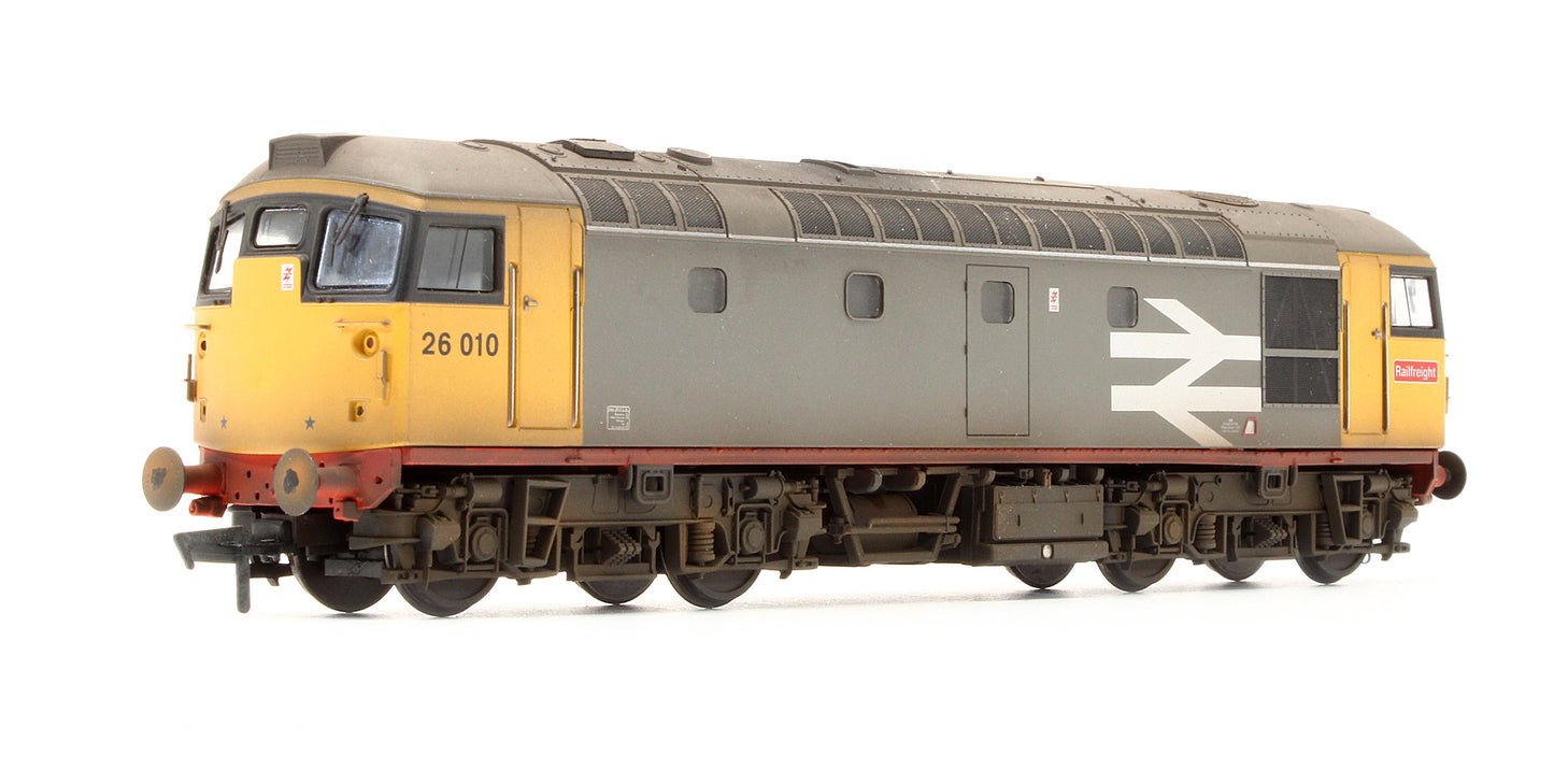 Pre-Owned Class 26010 Railfreight Redstripe Diesel Locomotive - Custom Weathered