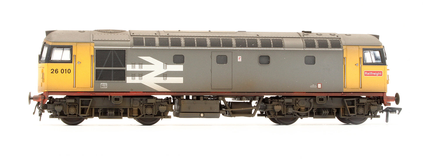 Pre-Owned Class 26010 Railfreight Redstripe Diesel Locomotive - Custom Weathered