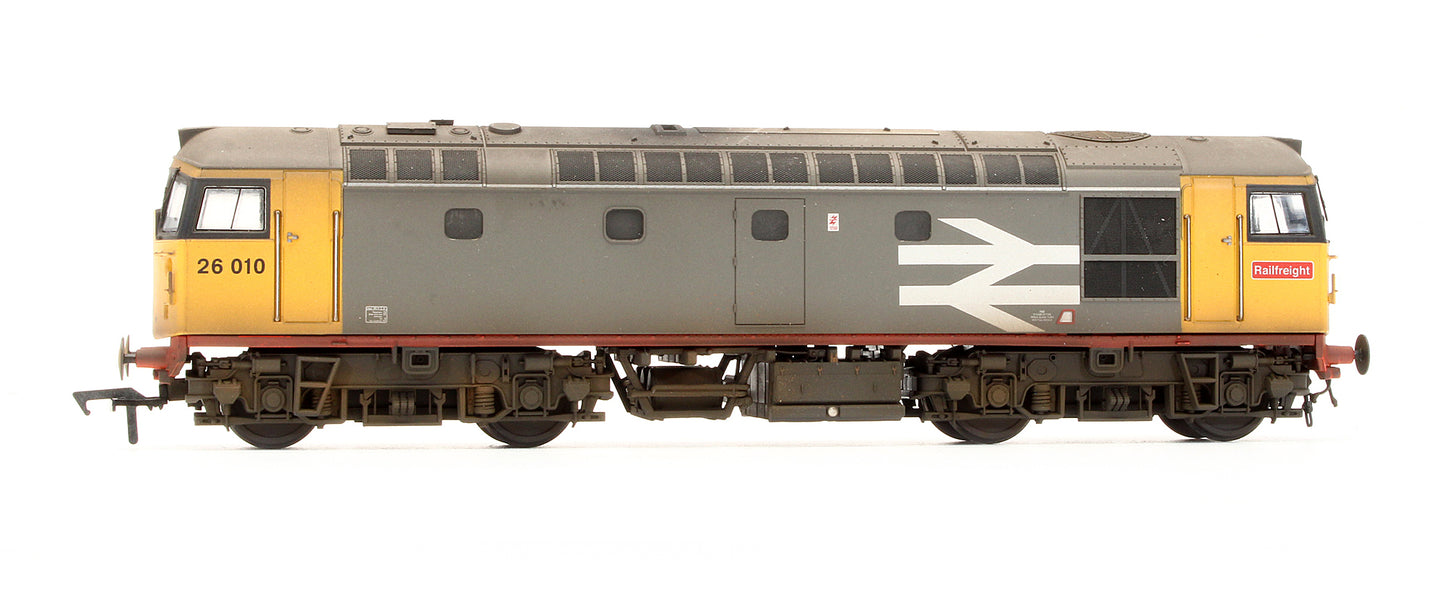 Pre-Owned Class 26010 Railfreight Redstripe Diesel Locomotive - Custom Weathered