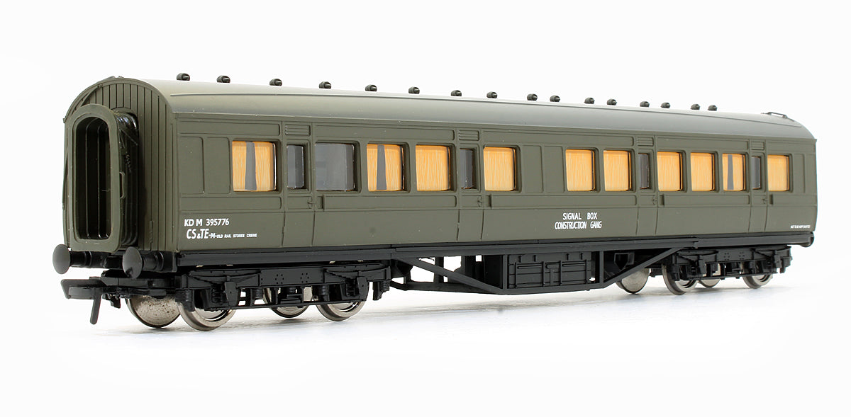 Pre-Owned 34-253 57' Ex-LMS Composite Coach BR Departmental Olive Green