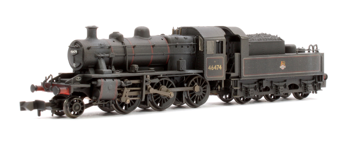 Pre-Owned LMS Ivatt 2MT 46474 BR Lined Black (Early Emblem) Steam Locomotive - Weathered