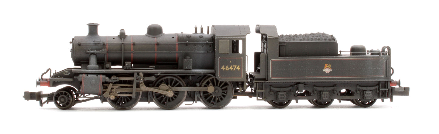 Pre-Owned LMS Ivatt 2MT 46474 BR Lined Black (Early Emblem) Steam Locomotive - Weathered