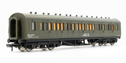Pre-Owned 34-253 57' Ex-LMS Composite Coach BR Departmental Olive Green
