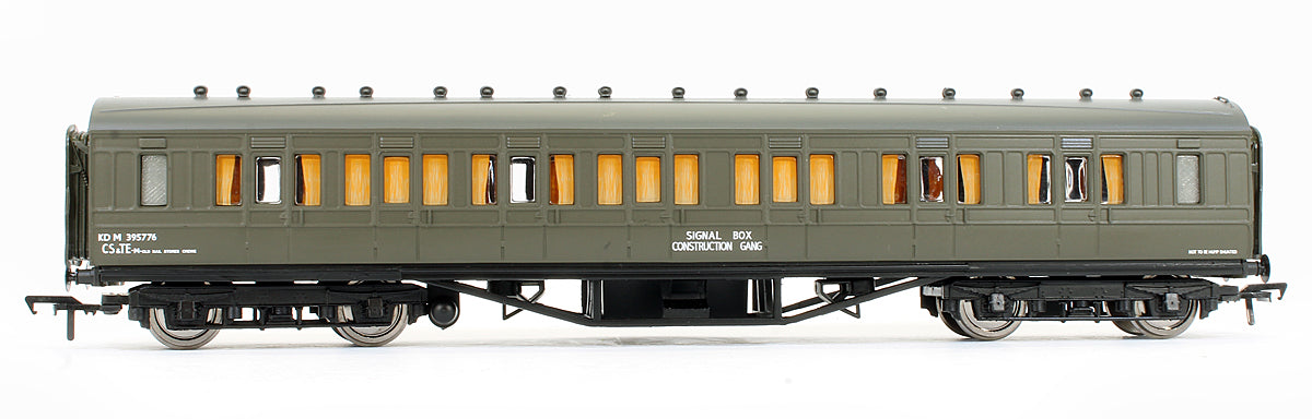 Pre-Owned 34-253 57' Ex-LMS Composite Coach BR Departmental Olive Green