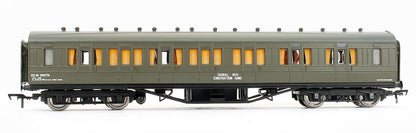 Pre-Owned 34-253 57' Ex-LMS Composite Coach BR Departmental Olive Green