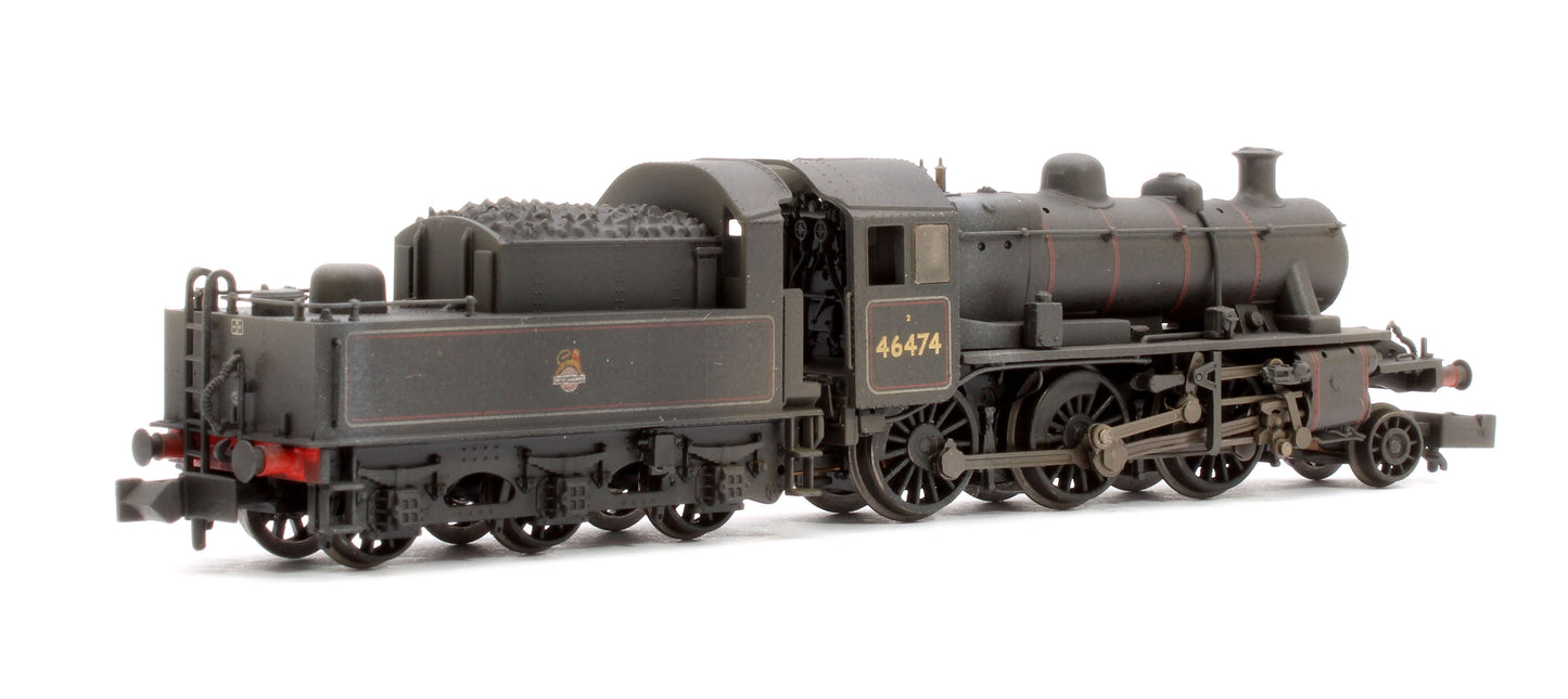 Pre-Owned LMS Ivatt 2MT 46474 BR Lined Black (Early Emblem) Steam Locomotive - Weathered