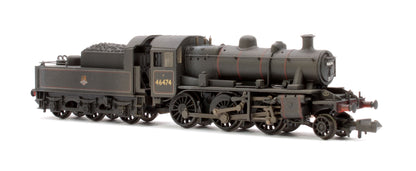 Pre-Owned LMS Ivatt 2MT 46474 BR Lined Black (Early Emblem) Steam Locomotive - Weathered