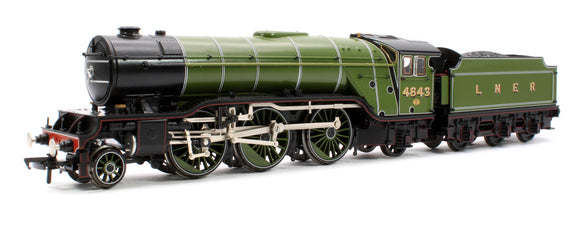 Pre-Owned 'Kings Own Yorkshire Light Infantry' LNER Lined Green (Doncaster) Class V2 2-6-2 Steam Locomotive No.4843