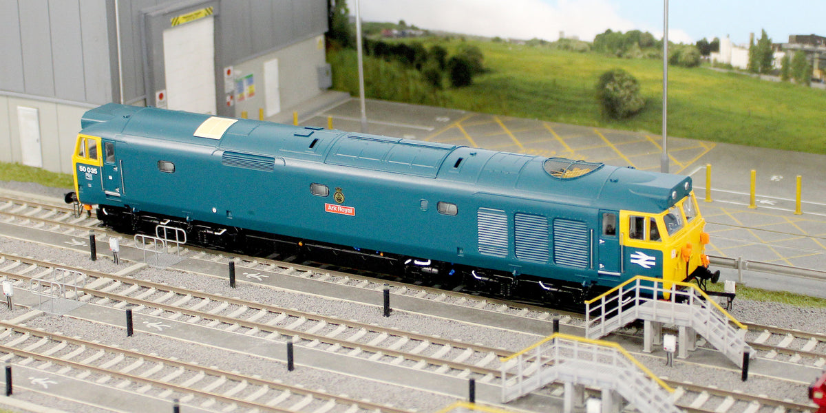 ACC2393-DCC Class 50 BR Blue Pre-refurbishment 'Ark Royal' No.50035 Diesel Locomotive - DCC Sound