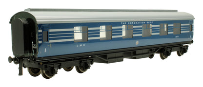 Pre-Owned Set of 3x LMS Blue Coronation Scot Coaches