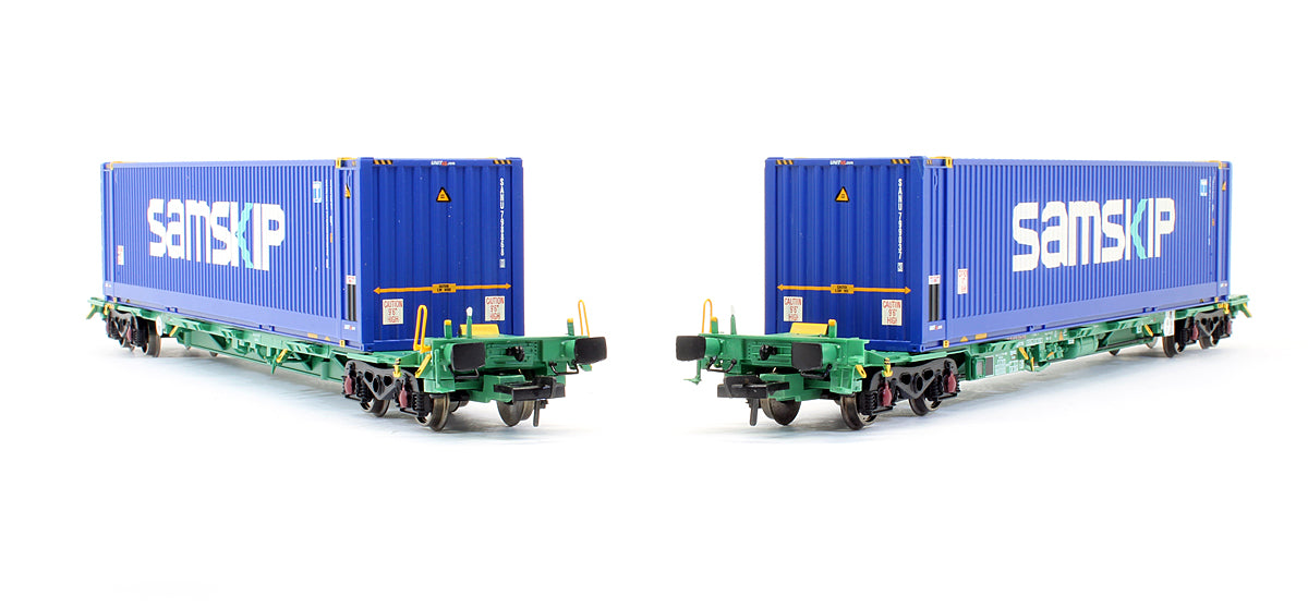 Pre-Owned Intermodal Bogie Wagons With Two 45ft Containers 'Samskip'