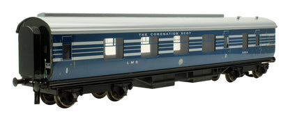 Pre-Owned Set of 3x LMS Blue Coronation Scot Coaches