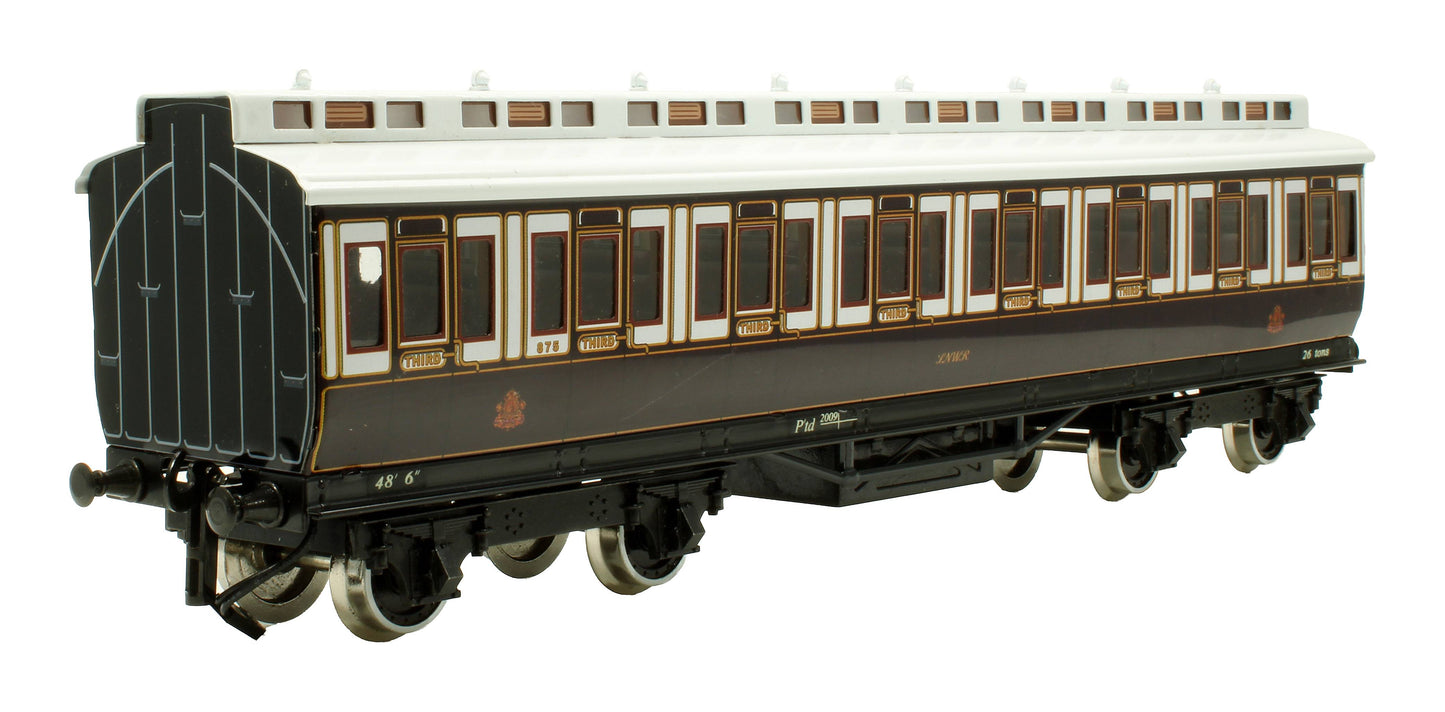 Pre-Owned Set of 3x LNWR 1st / 3rd Class Clerestory Coaches