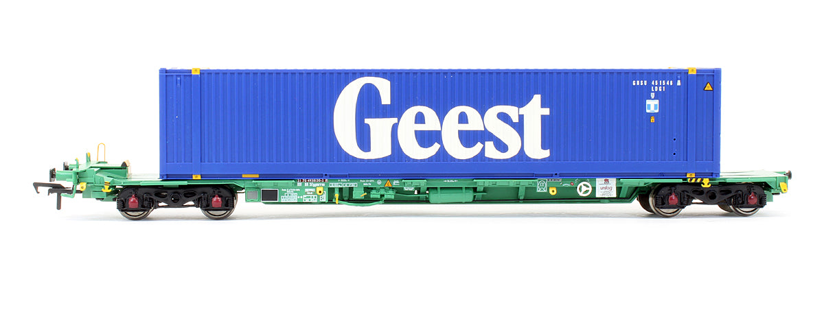 Pre-Owned Intermodal Bogie Wagons with Two 45ft Containers 'Geest'
