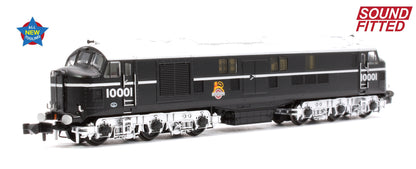 LMS 10001 BR Black (Early Emblem) Diesel Locomotive - DCC Sound