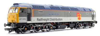Pre-Owned 35-419 Class 47/3 47375 'Tinsley Traction Depot' BR RF Distribution European Diesel Locomotive - DCC Fitted