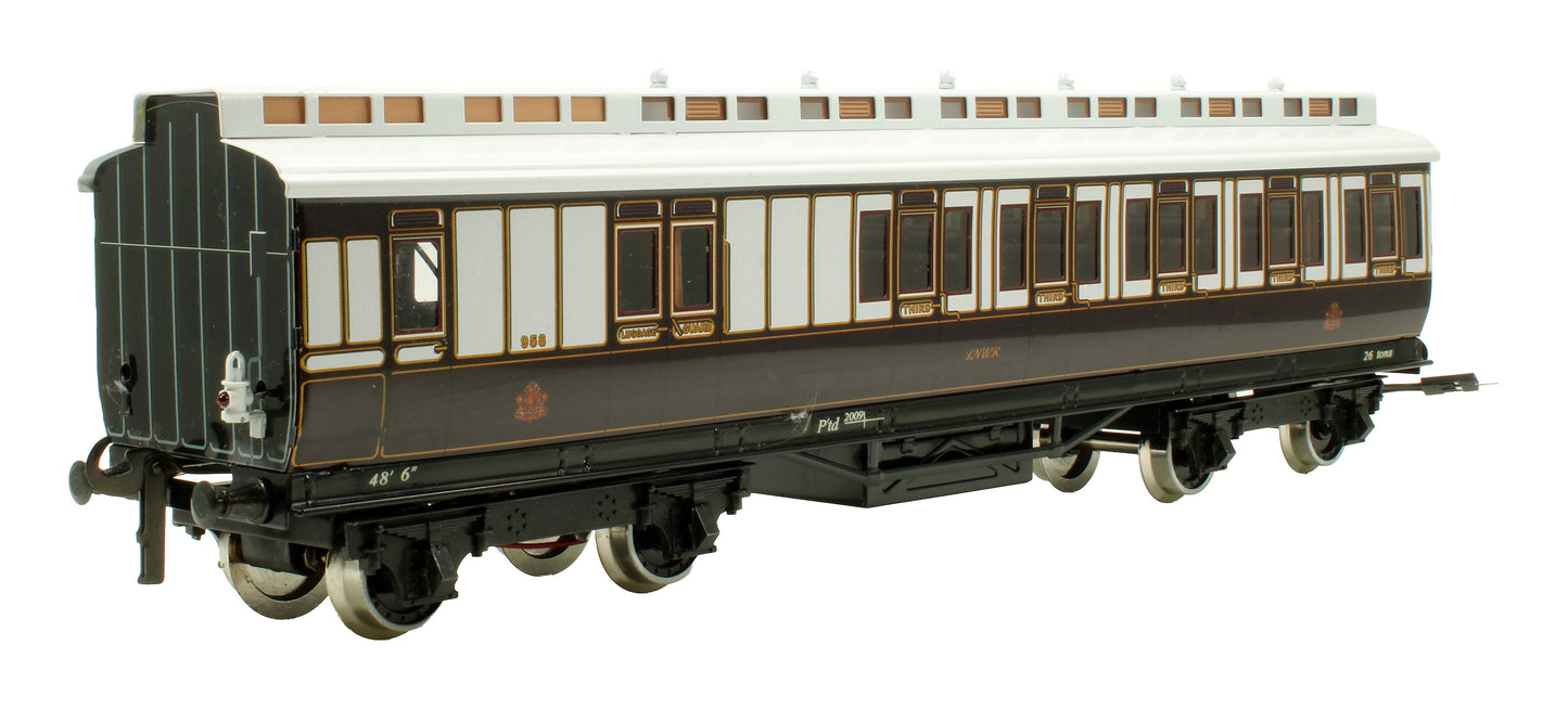 Pre-Owned Set of 3x LNWR 1st / 3rd Class Clerestory Coaches
